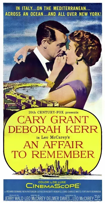 Framed Print : AN AFFAIR TO REMEMBER, US poster, from left: Cary Grant, Deborah Kerr, 1957. TM and Copyright 20th Century Fox Film Corp. All rights reserved. / courtesy Everett Collection