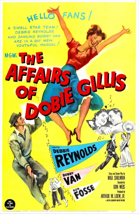 Framed Print : THE AFFAIRS OF DOBIE GILLIS, US poster, Debbie Reynolds, Bobby Van, 1953 Framed Print : THE AFFAIRS OF DOBIE GILLIS, US poster, Debbie Reynolds, Bobby Van, 1953