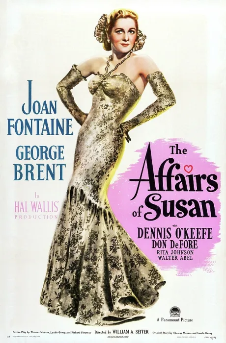 Framed Print : THE AFFAIRS OF SUSAN, US poster art, Joan Fontaine, 1945 Framed Print : THE AFFAIRS OF SUSAN, US poster art, Joan Fontaine, 1945