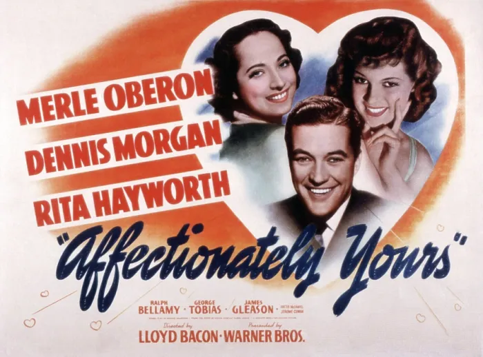 Framed Print : AFFECTIONATELY YOURS, Merle Oberon, Dennis Morgan, Rita Hayworth, 1941