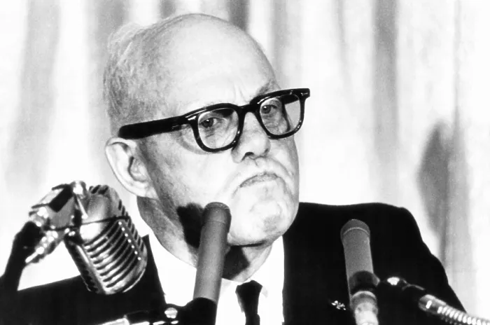 Framed Print : AFL-CIO President George Meany hope of gaining 25-30% hourly pay hikes. March 15, 1966 Framed Print : AFL-CIO President George Meany hope of gaining 25-30% hourly pay hikes. March 15, 1966