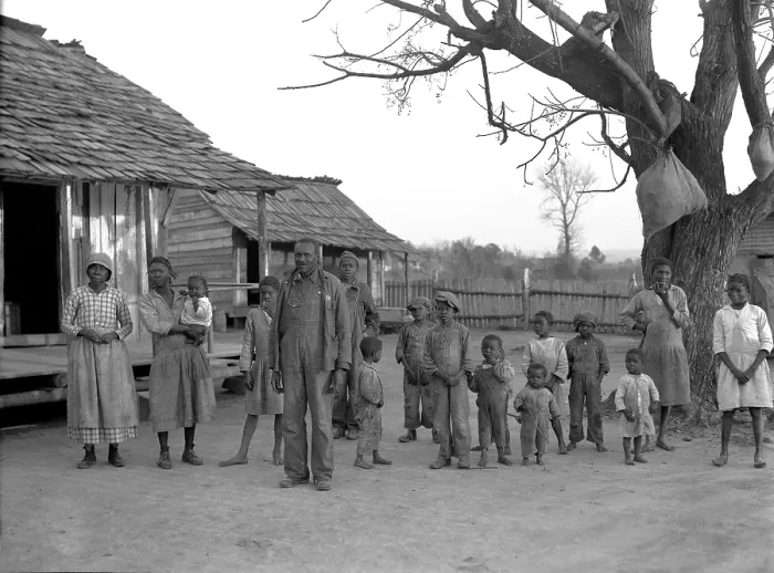 Framed Print : African American descendants of former slaves of the Pettway Plantation in Gees Bend, Alabama. 1937. Plantation in Gees Bend, Alabama. 1937. Plantation in Gees Bend, Alabama. 1937