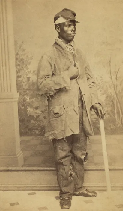 Framed Print : African American Freedman, c. 1864-66, photographed by Bernard Moses, a New Orleans photographer
