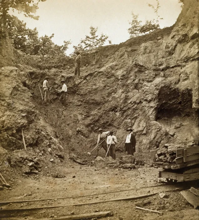 Framed Print : Several African American men working on hillside at the iron ore bank at Elizabeth Furnace in Virginia, 1878. Photo by Jedediah Hotchkiss Framed Print : Several African American men working on hillside at the iron ore bank at Elizabeth Furnace in Virginia, 1878. Photo by Jedediah Hotchkiss