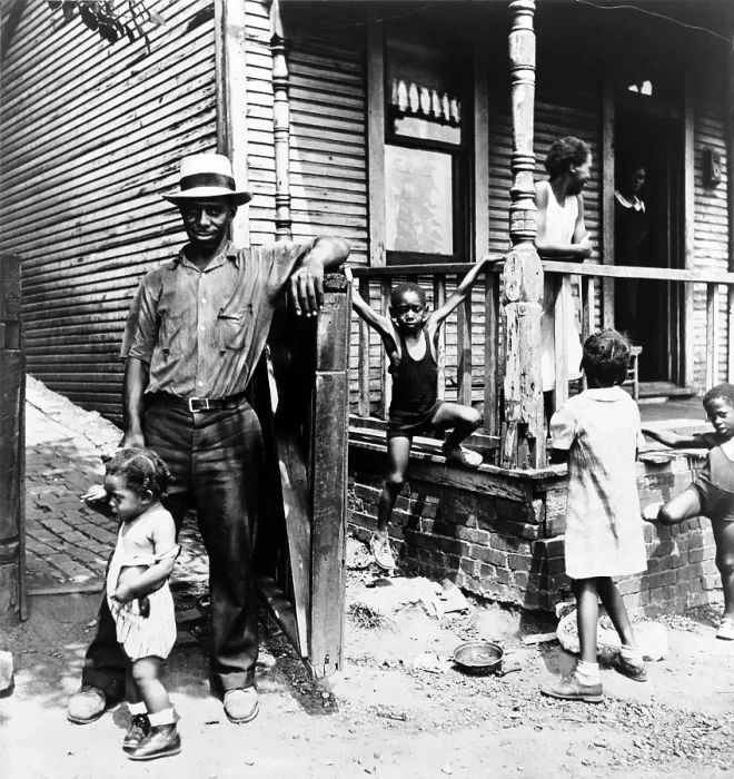 Framed Print : African American steelworker with his family in Pittsburgh, Pennsylvania. 1935 Framed Print : African American steelworker with his family in Pittsburgh, Pennsylvania. 1935