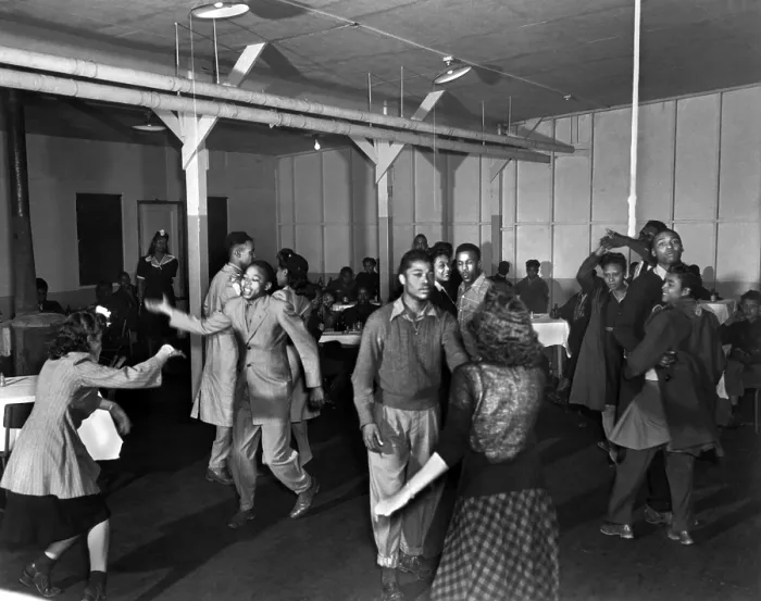 Framed Print : African American teenagers at a dance in Oak Ridge, Tennessee. Probably the children of workers employed in the construction of the Manhattan project Clinton Works