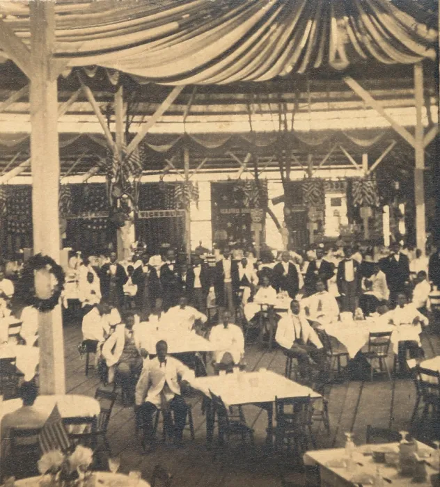 Framed Print : African American waiters at a banquet hall during the Sanitary Commission Fair of 1864 in Philadelphia, Pennsylvania Framed Print : African American waiters at a banquet hall during the Sanitary Commission Fair of 1864 in Philadelphia, Pennsylvania