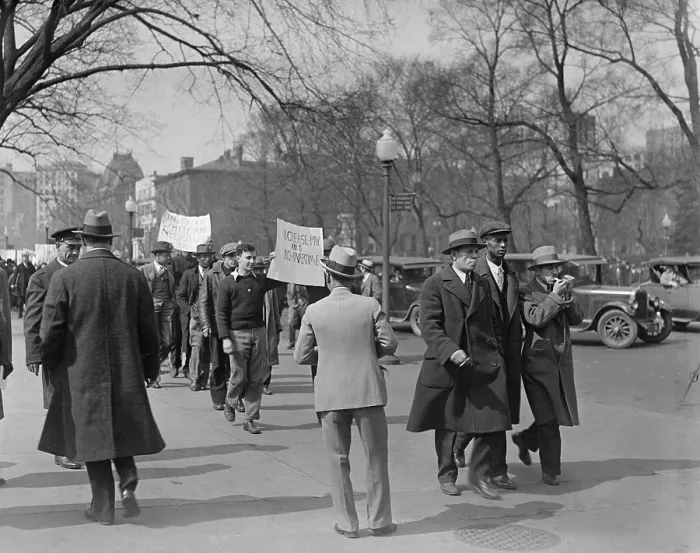 Framed Print : African Americans and Whites at a Communist political in Washington, D.C. Ca. 1919-1920. One protest sign reads, Unity of White and Negro Workers. (BSLOC_2015_16_148) Framed Print : African Americans and Whites at a Communist political in Washington, D.C. Ca. 1919-1920. One protest sign reads, Unity of White and Negro Workers. (BSLOC_2015_16_148)