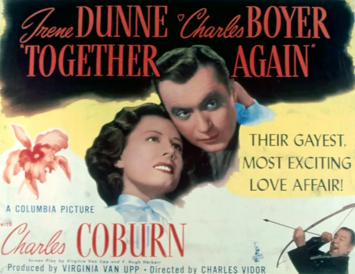 Framed Print : TOGETHER AGAIN, Irene Dunne, Charles Boyer, 1944