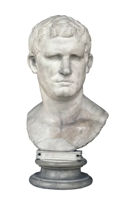 Framed Print : Agrippa. 63 BC - 12 BC. Bust. Roman art. Early Empire. Sculpture on marble. FRANCE. Paris. Louvre Museum. - BeBa / Iberfoto / Everett Collection (305935)**US SALES ONLY** Framed Print : Agrippa. 63 BC - 12 BC. Bust. Roman art. Early Empire. Sculpture on marble. FRANCE. Paris. Louvre Museum. - BeBa / Iberfoto / Everett Collection (305935)**US SALES ONLY**
