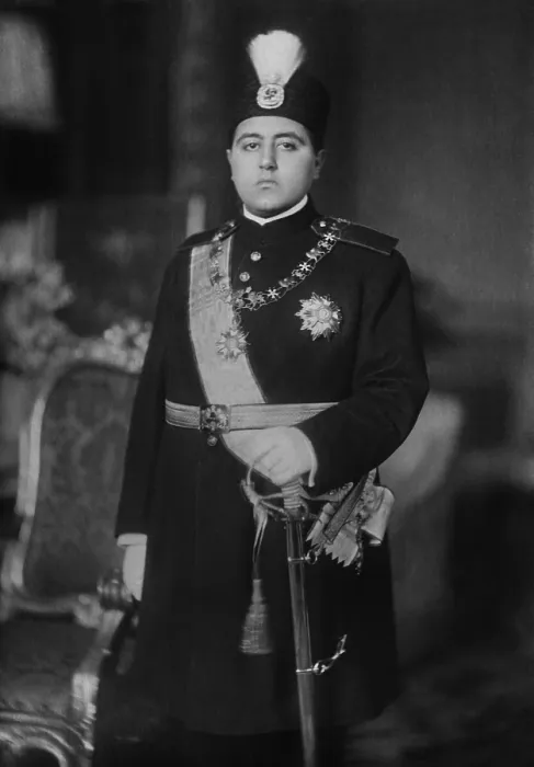 Framed Print : Ahmad Shah Qajar, the last Shah of the Qajar Dynasty that ruled Iran from 1796 to 1925 (BSLOC_2017_1_118)