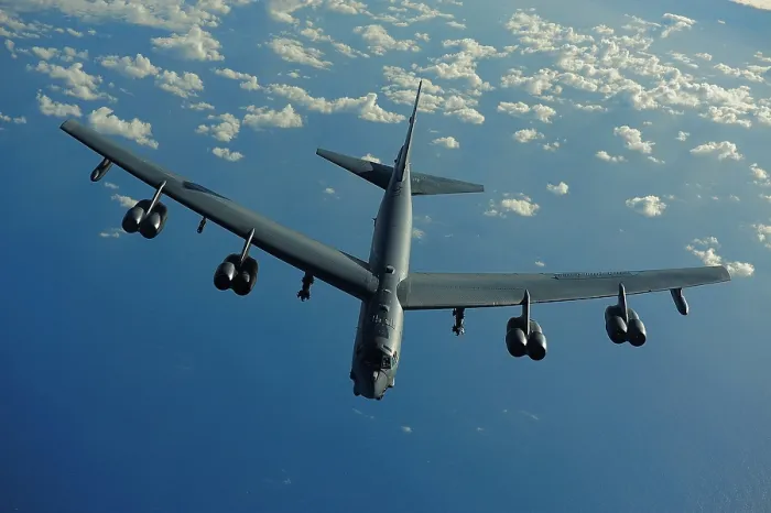 Framed Print : US Air Force B-52 flies a mission in support of Rim of the Pacific 2010 multinational exercises over the Pacific Ocean Framed Print : US Air Force B-52 flies a mission in support of Rim of the Pacific 2010 multinational exercises over the Pacific Ocean