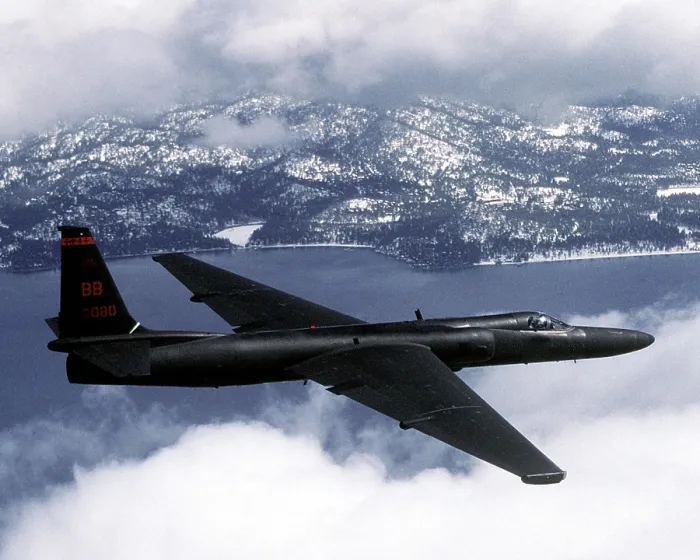 Framed Print : US Air Force U-2 high-altitude reconnaissance aircraft