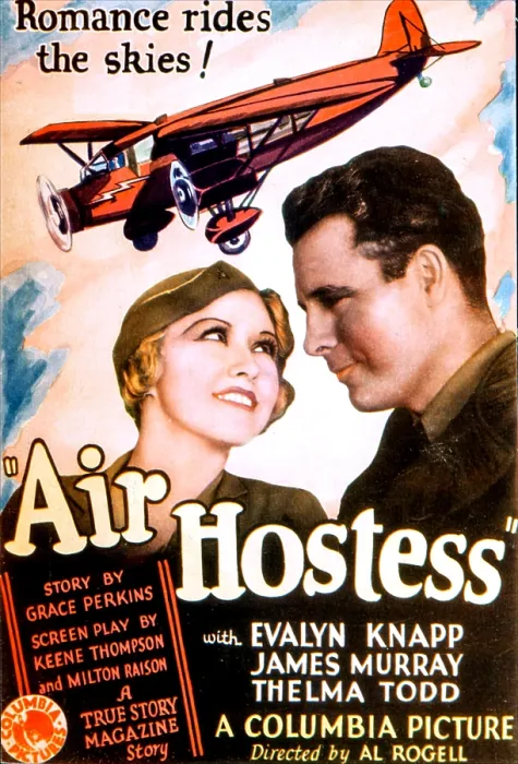 Framed Print : AIR HOSTESS, US poster art, from left: Evalyn Knapp, James Murray, 1933