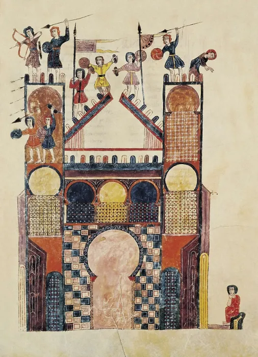 Framed Print : AISA / Everett Collection Beatus of Girona. 976. Sheet 6, depiction of Saint John the Evangelist