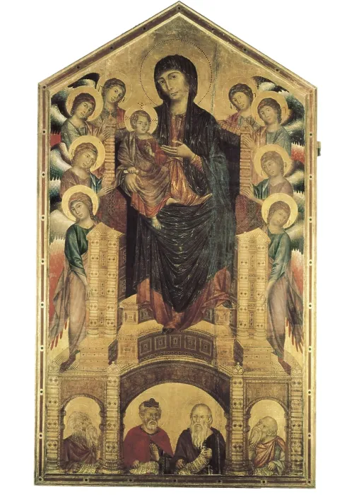 Framed Print : AISA / Everett Collection CIMABUE, Cenni di Pepi, also called (1240-1302). Santa Trinita Madonna (Madonna di Santa Trinita). ca. 1285 - ca. 1286 Framed Print : AISA / Everett Collection CIMABUE, Cenni di Pepi, also called (1240-1302). Santa Trinita Madonna (Madonna di Santa Trinita). ca. 1285 - ca. 1286