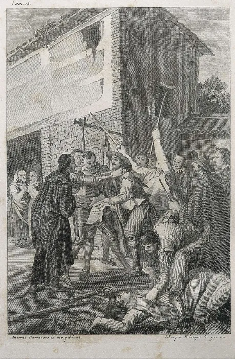 Framed Print : AISA / Everett Collection FABREGAT, Jos Joaqun (1748-1844); CARNICERO, Antonio (1748-1814). Wherein is related the pleasant story of the muleteer. 1780 Framed Print : AISA / Everett Collection FABREGAT, Jos Joaqun (1748-1844); CARNICERO, Antonio (1748-1814). Wherein is related the pleasant story of the muleteer. 1780