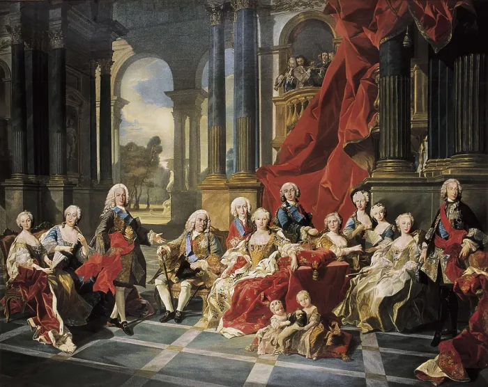 Framed Print : AISA / Everett Collection VAN LOO, Louis Michel (1707-1771). The Family of Philip V. 1743 Framed Print : AISA / Everett Collection VAN LOO, Louis Michel (1707-1771). The Family of Philip V. 1743