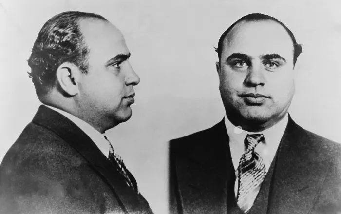 Framed Print : Al Capone (1899-1847), Prohibition era gangster boss in 1931 mug shot