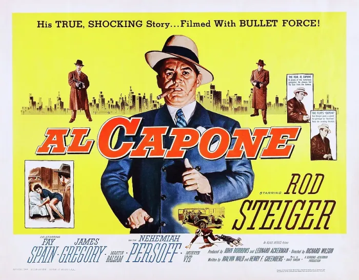 Framed Print : AL CAPONE, US lobbycard, Rod Steiger, 1959