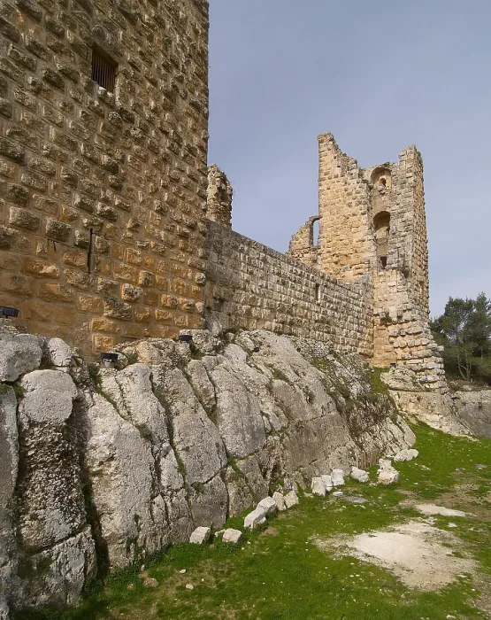 Framed Print : Al-Rabad Castle (Ajloun Castle), 1184-1185, 12th Century A.D, fortified stone building - Jordan, Ajloun. Whole artwork view