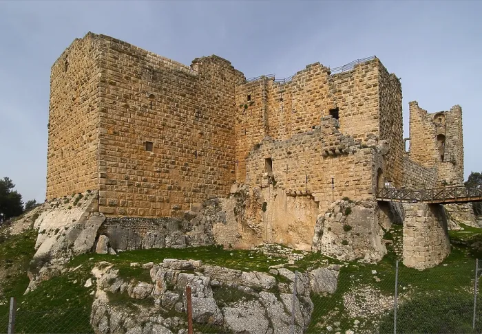 Framed Print : Al-Rabad Castle (Ajloun Castle), 1184-1185, 12th Century A.D. fortified stone building - Jordan, Ajloun. Whole artwork view