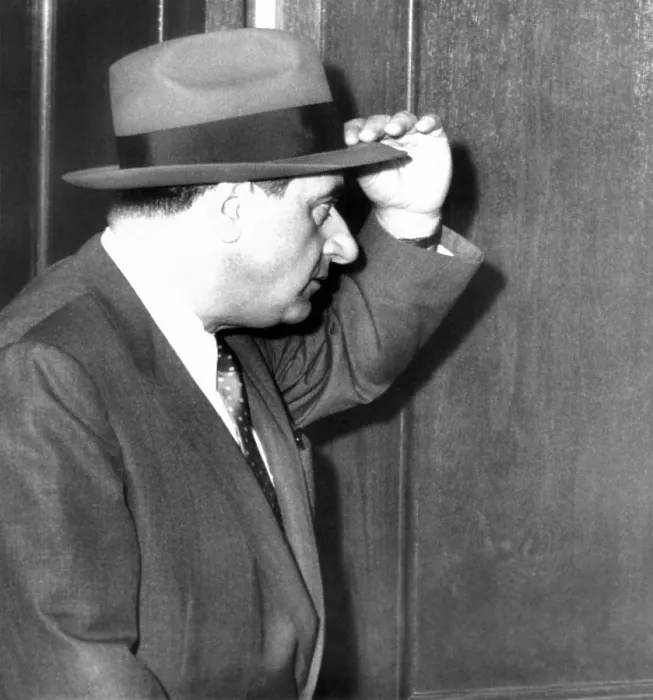 Framed Print : Albert Anastasia enters U.S. District Court in Camden, NJ. The reputed former executioner of Murder Inc. received a one year prison sentence for Federal Tax evasion Framed Print : Albert Anastasia enters U.S. District Court in Camden, NJ. The reputed former executioner of Murder Inc. received a one year prison sentence for Federal Tax evasion
