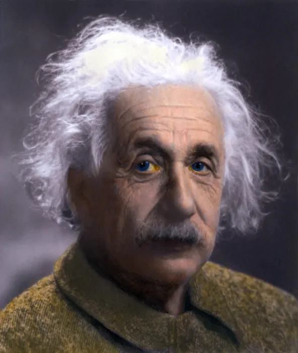 Framed Print : Albert Einstein (1879-1955) portrait taken at Princeton University in 1947