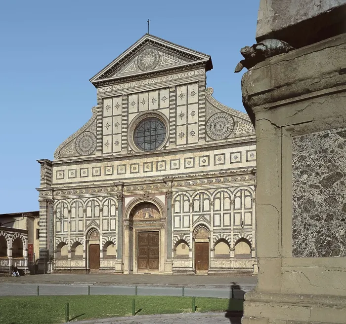 Framed Print : ALBERTI, Leon Battista (1404-1472). Church of Santa Maria Novella. 1455-1460. ITALY. Florence. Chiesa di Santa Maria Novella (Church of Santa Maria Novella) Framed Print : ALBERTI, Leon Battista (1404-1472). Church of Santa Maria Novella. 1455-1460. ITALY. Florence. Chiesa di Santa Maria Novella (Church of Santa Maria Novella)