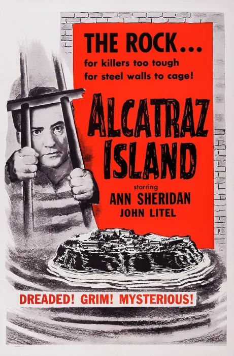 Framed Print : ALCATRAZ ISLAND, US poster art, John Litel, 1937