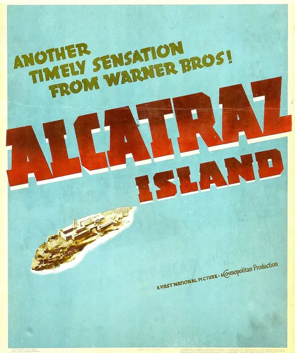 Framed Print : ALCATRAZ ISLAND, window card, 1937