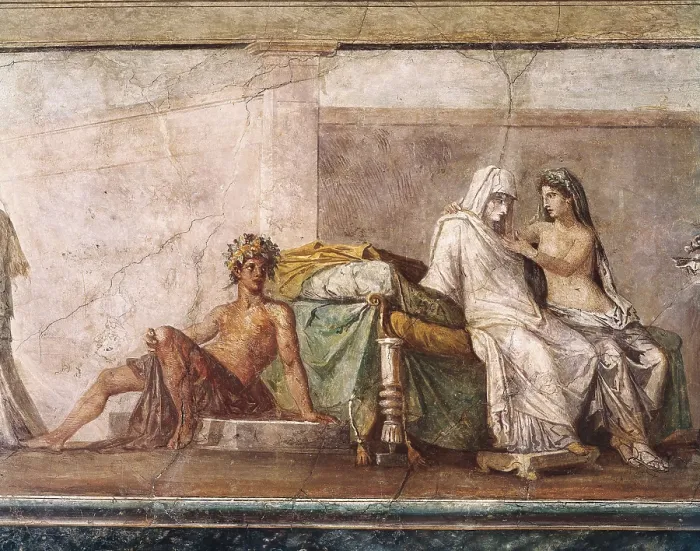 Framed Print : Aldobrandini Wedding. 1st c. BC. Central detail. Roman art. Early Empire. Fresco. VATICAN CITY. Bibliotheca Apostolica Vaticana (Vatican Library) Framed Print : Aldobrandini Wedding. 1st c. BC. Central detail. Roman art. Early Empire. Fresco. VATICAN CITY. Bibliotheca Apostolica Vaticana (Vatican Library)