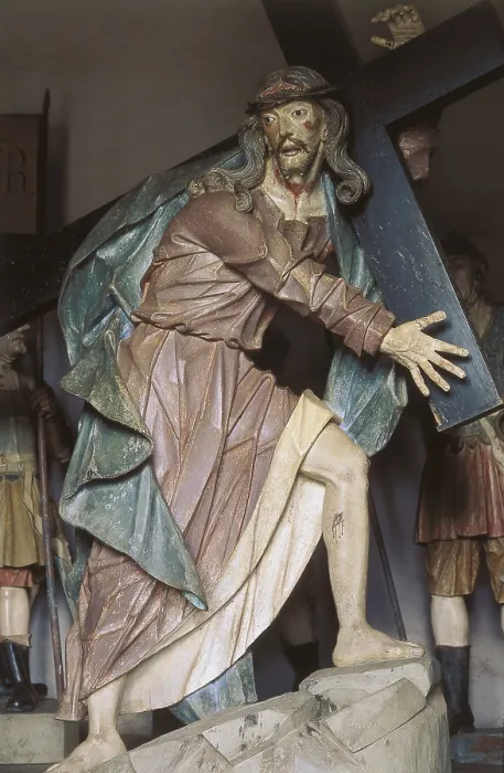 Framed Print : ALEIJADINHO, Antonio Francisco de Lisboa, also called (1738-1814). Christ Carrying the Cross. 1799. BRAZIL. Congonhas do Campo. Church of Bom Jesus do Matosinhos Framed Print : ALEIJADINHO, Antonio Francisco de Lisboa, also called (1738-1814). Christ Carrying the Cross. 1799. BRAZIL. Congonhas do Campo. Church of Bom Jesus do Matosinhos