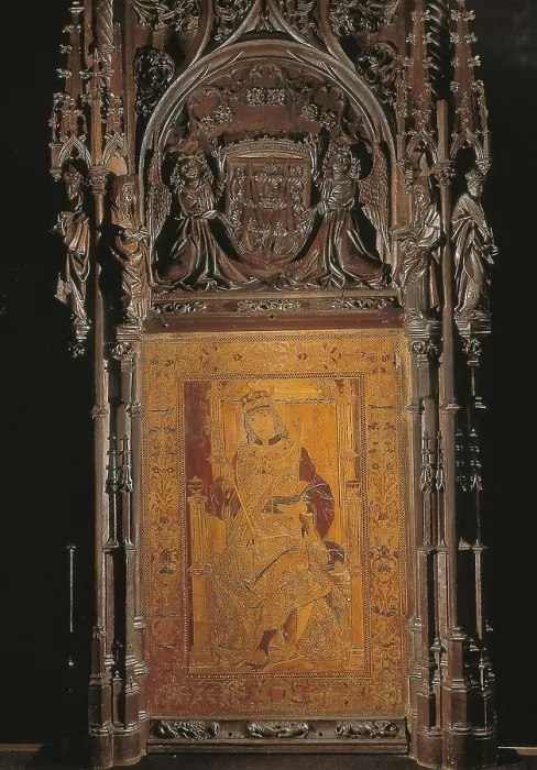 Framed Print : ALEMAN, Rodrigo (late 15th-early 16th c.). Choir. Ferdinand the Catholic. 1st half 16th c. SPAIN. Plasencia. Cathedral. Walnut wood carving. Flamboyant gothic Framed Print : ALEMAN, Rodrigo (late 15th-early 16th c.). Choir. Ferdinand the Catholic. 1st half 16th c. SPAIN. Plasencia. Cathedral. Walnut wood carving. Flamboyant gothic