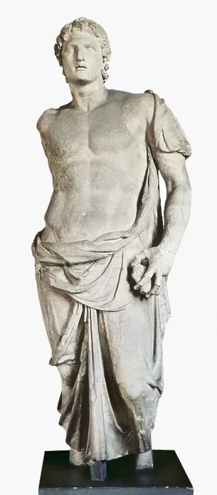 Framed Print : ALEXANDER the Great (356-323 BC). Hellenistic art. Sculpture on marble. TURKEY. Istanbul. Archaeological Museum. AISA / Everett Collection**US SALES ONLY**