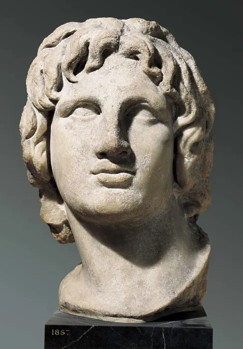 Framed Print : ALEXANDER the Great (356-323 BC). Roman art. Sculpture on marble. UNITED KINGDOM. London. The British Museum. AISA / Everett Collection**US SALES ONLY**