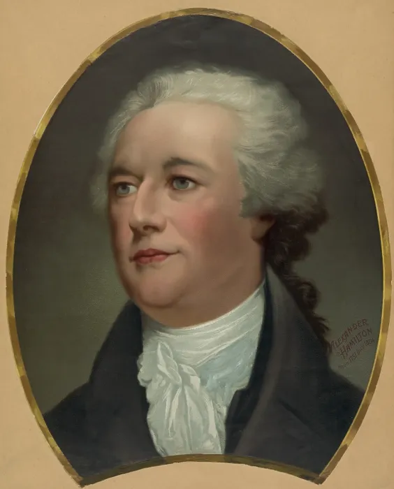 Framed Print : Alexander Hamilton, chromolithograph reproduction of a 1792 John Trumbull portrait (BSLOC_2019_4_86) Framed Print : Alexander Hamilton, chromolithograph reproduction of a 1792 John Trumbull portrait (BSLOC_2019_4_86)