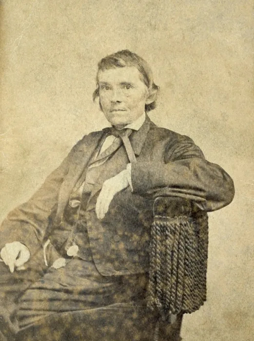 Framed Print : Alexander Hamilton Stephens, US Representative for Georgia and later Vice President of the Confederate States of America, carte de visite ca. 1850s
