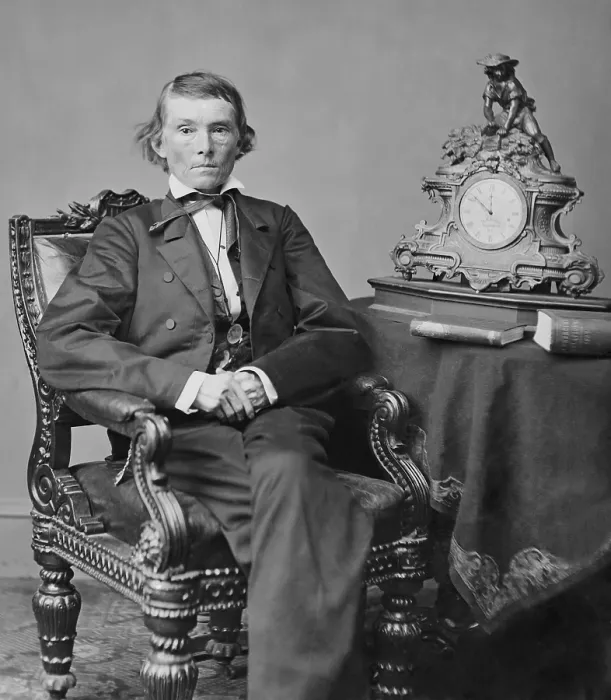 Framed Print : Alexander Stephens, Vice President of the Confederate States of America, 1860-65. He represented Georgias 8th district in the House of Representatives from 1853 to 1859