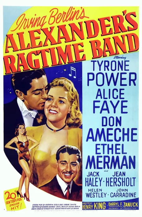 Framed Print : ALEXANDER'S RAGTIME BAND, US poster art, from left: Tyrone Power, Alice Faye, Don Ameche, 1938. TM and Copyright 20th Century Fox Film Corp