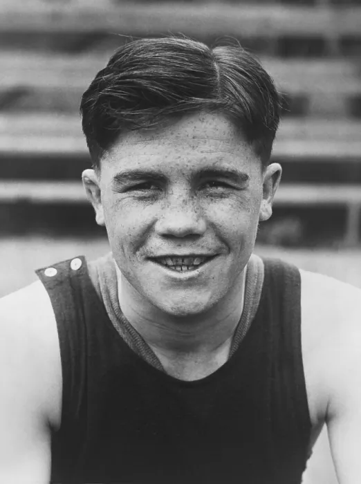 Framed Print : Alfred Teddy Baldock, after the first match of his 1929 American tour, when the 22-year old boxer defeated Al Brown on Sept. 5, 1929 (BSLOC_2020_2_187)