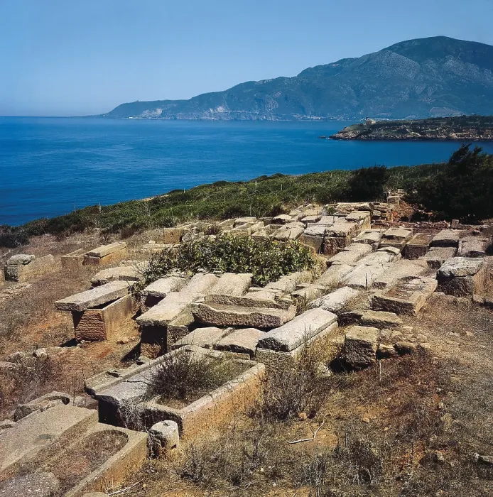 Framed Print : ALGERIA. TIPASA. Tipaza. Punic necropolis (6th-2nd c. BC). Carthaginian art. AISA / Everett Collection**US SALES ONLY**