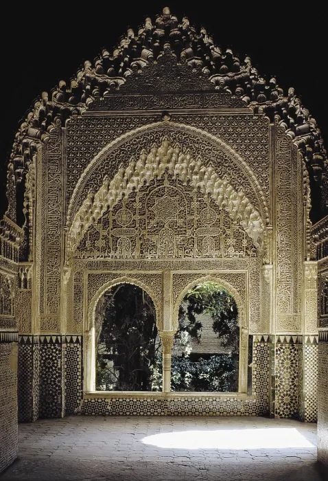 Framed Print : Alhambra. SPAIN. Granada. Alhambra. Mirador de Daraxa (Daraxa viewpoint). Hispano-Moresque art. Nasrid dynasty. Architecture. AISA / Everett Collection**US SALES ONLY**