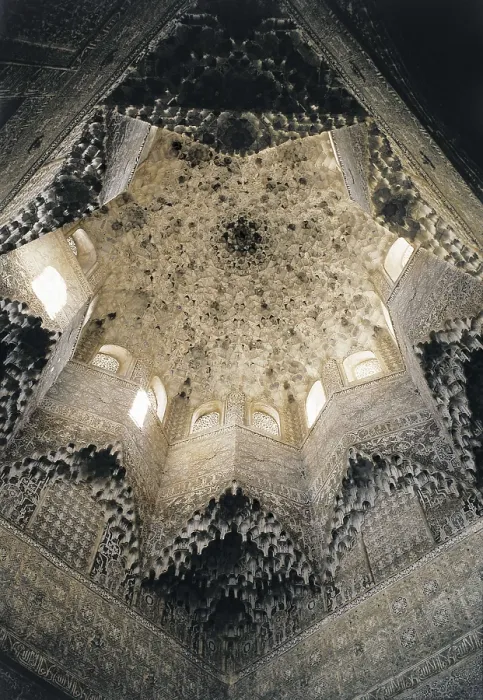 Framed Print : Alhambra. SPAIN. Granada. Alhambra. Sala de los Abencerrajes (Hall of the Abencerrages). Vault decorated with mocrabes. Hispano-Moresque art. Nasrid dynasty. Architecture
