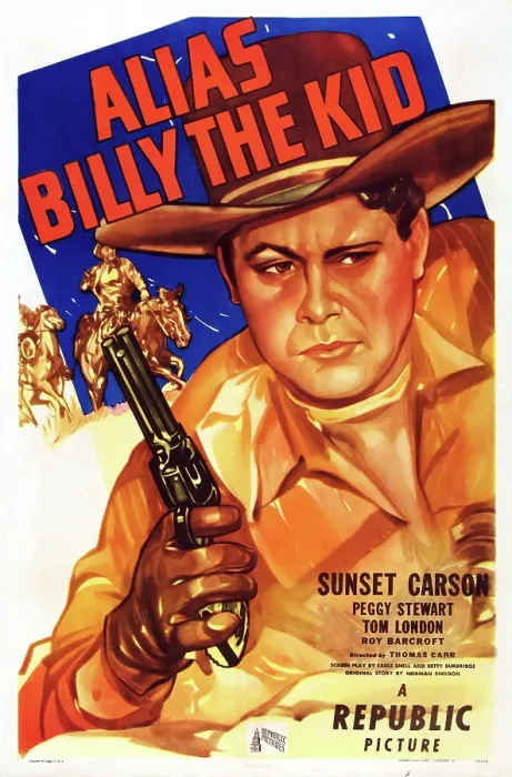 Framed Print : ALIAS BILLY THE KID, US poster art, Sunset Carson, 1946