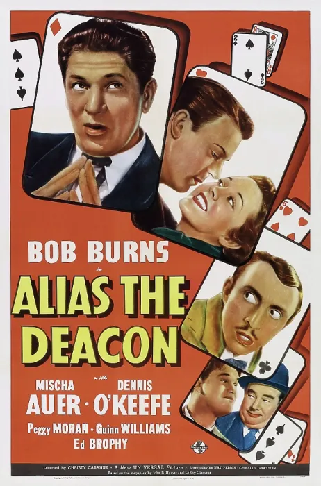 Framed Print : ALIAS THE DEACON, US poster, from top: Bob Burns, Dennis O'Keefe, Peggy Moran, Mischa Auer, Guinn Bib Boy Williams, Edward Brophy, 1940 Framed Print : ALIAS THE DEACON, US poster, from top: Bob Burns, Dennis O'Keefe, Peggy Moran, Mischa Auer, Guinn Bib Boy Williams, Edward Brophy, 1940