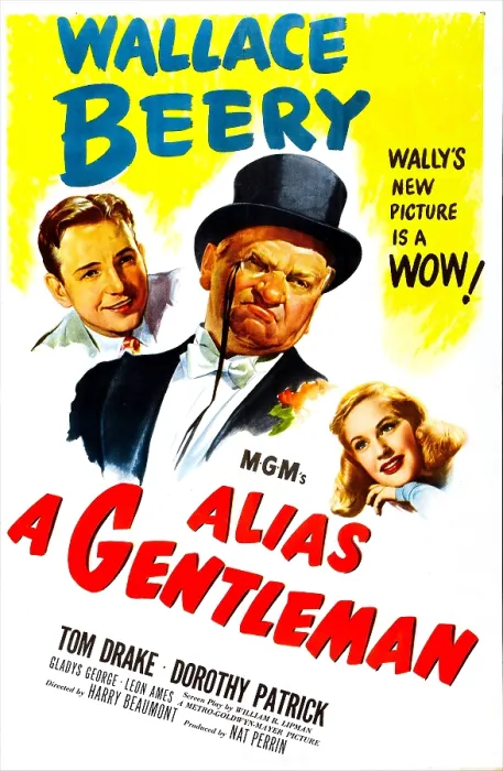 Framed Print : ALIAS A GENTLEMAN, US poster, from left: Tom Drake, Wallace Beery, Dorothy Patrick, 1948