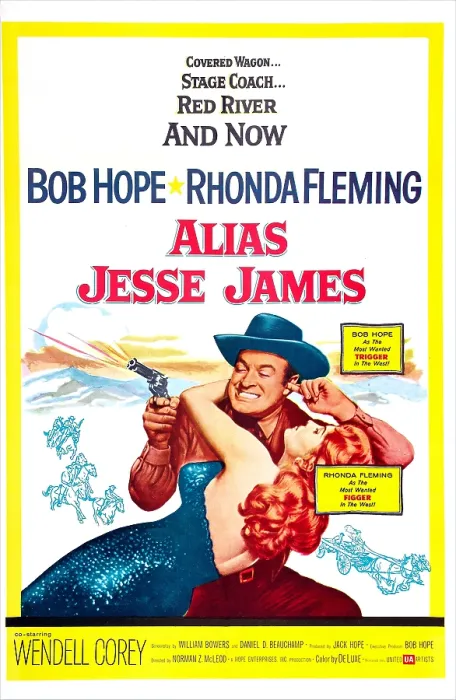 Framed Print : ALIAS JESSE JAMES, US poster, Bob Hope, Rhonda Fleming, 1959