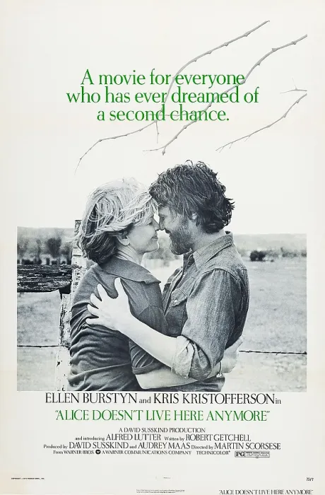 Framed Print : ALICE DOESN'T LIVE HERE ANYMORE, US poster, from left: Ellen Burstyn, Kris Kirstofferson, 1974