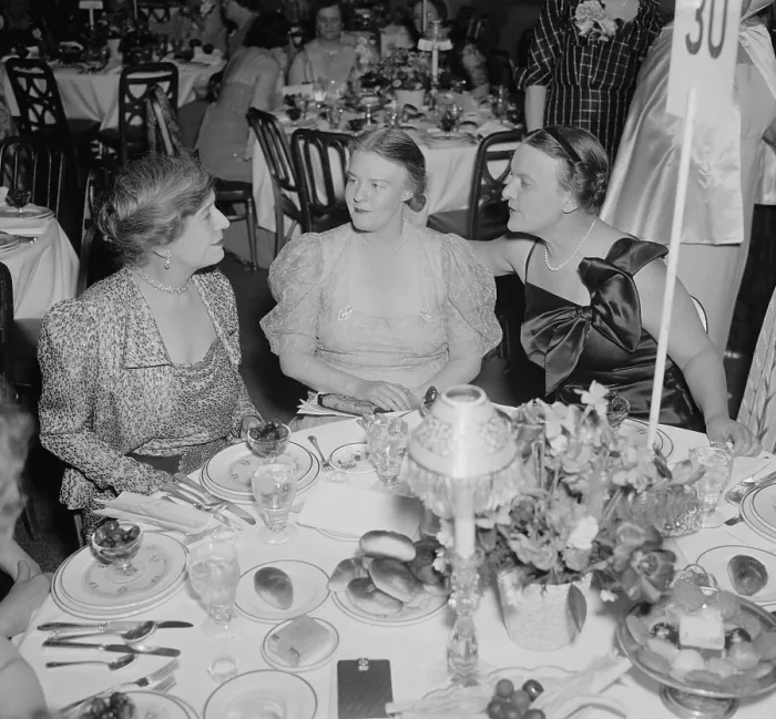 Framed Print : Alice Longworth, Mrs. Eugene Meyer, and Dorothy Thompson, ca. 1936